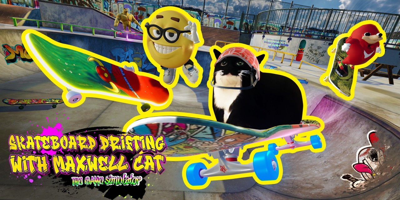 Skateboard Drifting with Maxwell Cat