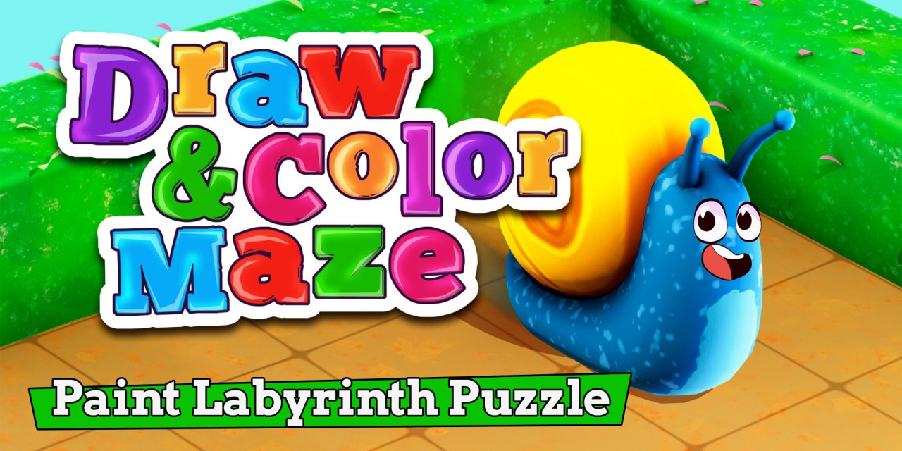 Draw and Colour Maze: Paint Labyrinth Puzzle