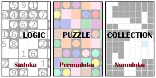 Logic Puzzle Collection: Sudoku - Permudoku - Nonodoku