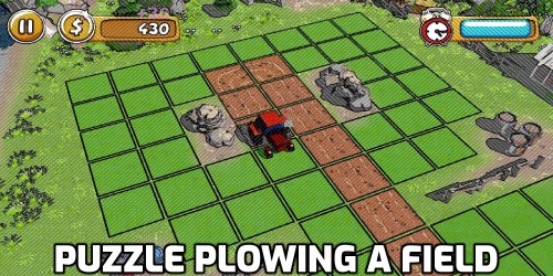 Puzzle Plowing A Field