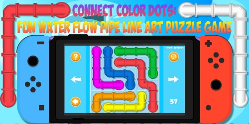 Connect Color Dots: Fun Water Flow Pipe Line Art Puzzle Game