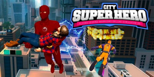 City Super Hero 3D - Flying Legend Warriors Deluxe Simulator 3D