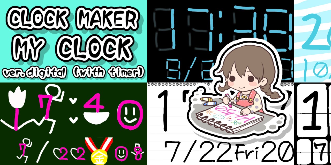 Clock Maker: My Clock - ver. digital with timer