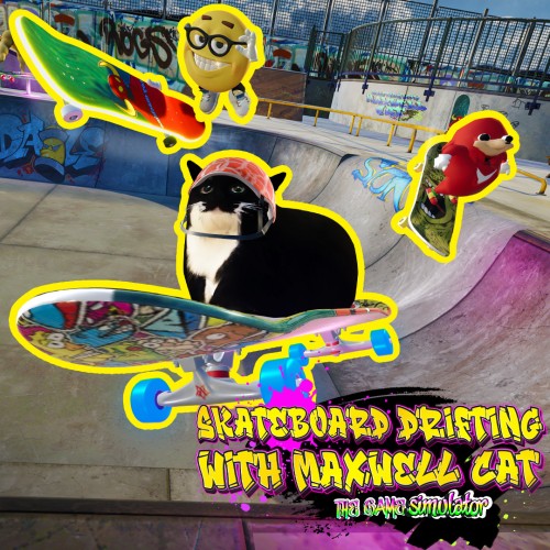 Skateboard Drifting with Maxwell Cat
