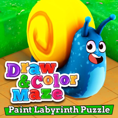 Draw and Colour Maze: Paint Labyrinth Puzzle