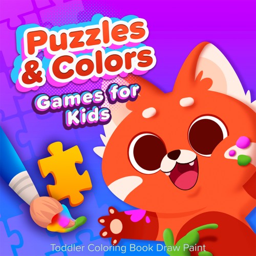 Puzzles and Colors: Games for Kids - Toddler Coloring Book Draw Paint