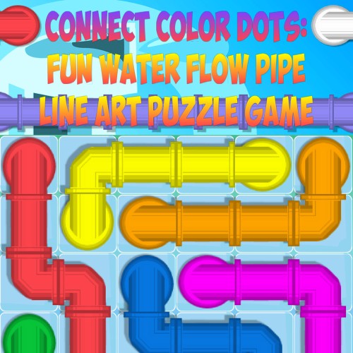 Connect Color Dots: Fun Water Flow Pipe Line Art Puzzle Game