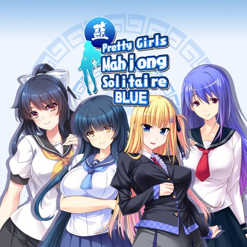 Pretty Girls Mahjong Solitaire - Blue