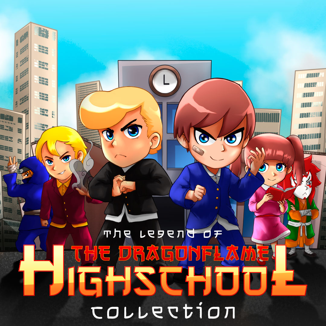 The Legend of the Dragonflame Highschool Collection