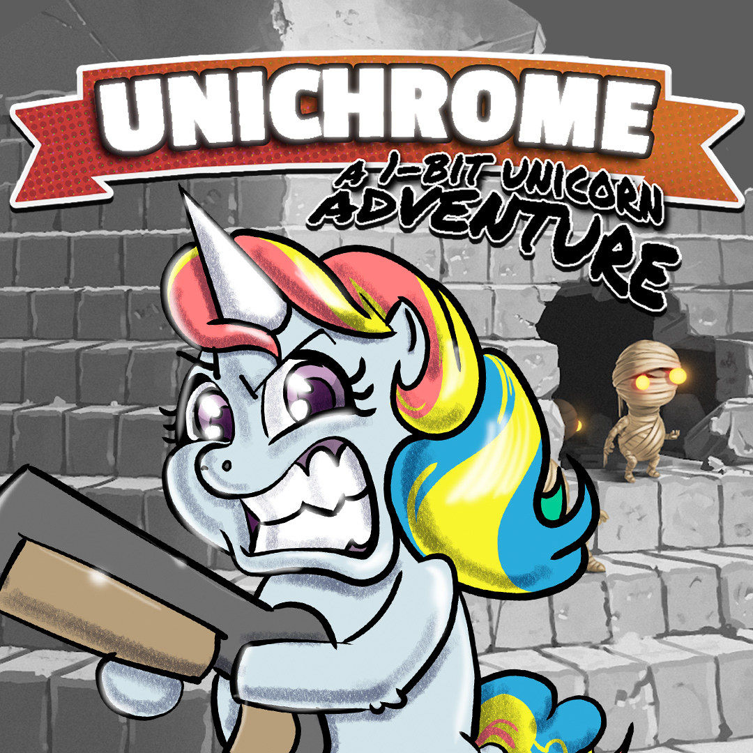 Unichrome: A 1-Bit Unicorn Adventure